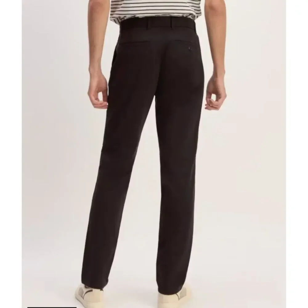NWT Everlane Mens The Performance Chino Uniform‎ Pants Black 35x28